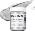 MEEDN Metallic Silver Acrylic Paint: 10.1oz / 300ml Silver Paint for Adults Artists on Christmas Gift Decor - Metallic Paints for Painting Canvas Crafts