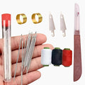 Professional Stainless Steel Sewing Needles Set, Hand Sewing Kit with Large Eye Design, 34 Pieces