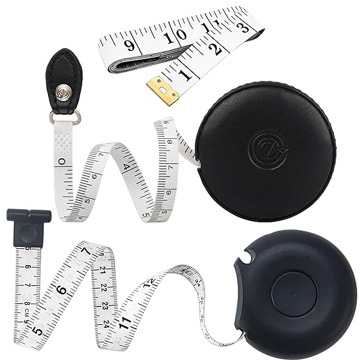 Tape Measure Body Measuring Tape 80inch/205cm Lock Pin Retract Tape Measure for Tailor Fitness Clothes Sewing Handcrafts Weight Loss Body Measurement