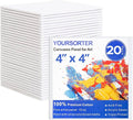 Mini Canvas for Painting 4x4 inch, 20 Pack Small Painting Canvases for Novices & Artists, Gesso Primed Acid-Free 100% Cotton, Blank Canvas Boards Panels for Oil, Watercolor, Acrylic, etc