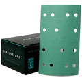 Serious Grit - 3" x 5" (80mm x 133mm) 14-Hole 800 Grit Sanding Sheets - Fits Festool RTS 400 & Mirka Deos 353 - Heavy-Duty Hook & Loop Film Abrasives - Sandpaper for Sheet Sanders - 50 Pack Box