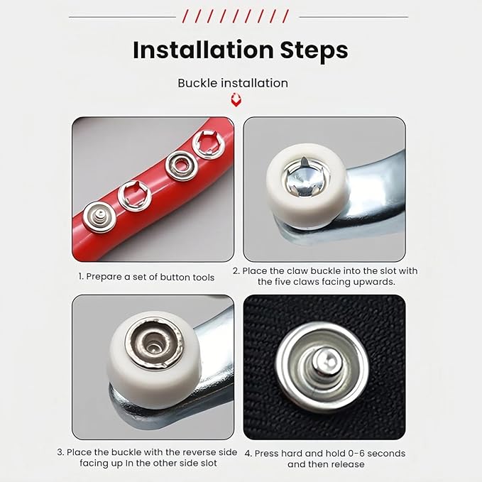 Sewing Kit with 100PCS Metal Buttons – Manual Pliers Tool Included, 2026 New Sewing Kit with Metal Buttons, Button Installer for Clothing, for DIY Crafts Sewing Fabric Clothes Bag Jean (Multicolor)