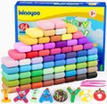 Air Dry Clay, 64 Colors Modeling Clay for Kids, Creative DIY School Arts & Crafts Kit, Soft & Non-Sticky, Birthday & Christmas Toys Gifts for Age 3 4 5 6 7 8+ Years Old Boys Girls Kids