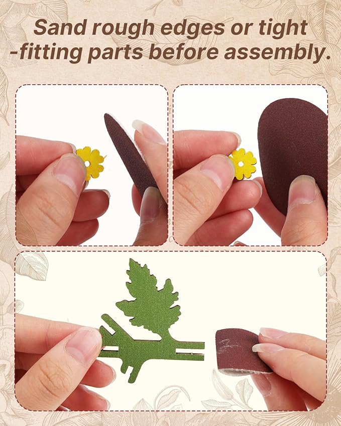 3D Sunflower Wooden Puzzles for Adults,DIY Wooden Flower Craft,DIY Wooden Flowers Model Kit Building Set Craft for Adults to Build.(3.9 * 3.6 * 9.1in 86PCS)