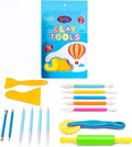 FlyFlag Air Dry Clay Tools Kit, 20 Pcs – Includes Ball Stylus, Rubber Pens, Rolling Pin, Plastic Scrapers, and Modeling Tools – Ideal for Pottery, Craft, Molding, and Shaping