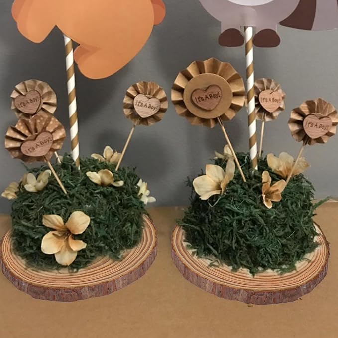 56 PCS Unfinished Wood Slices for Centerpieces, 4-4.7 Inch Natural Wood Slices with Tree Bark Pine and Wood Rounds Discs for DIY Crafts, Centerpieces, Art & Decor