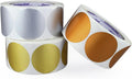 ChromaLabel 2 Inch Metallic Color Code Dot Stickers, Assorted Gold, Silver, Bronze, 500 Labels per Roll