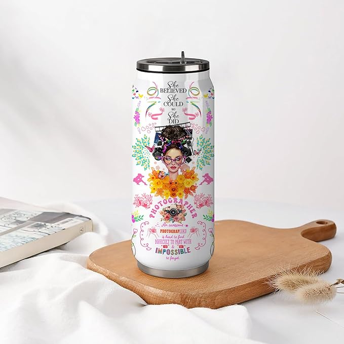 Photographer Tumbler Gifts For Women Girls,Photography Mugs, Vintage Camera Lens Mug, Cool Gifts For Photographers, Photography Gifts For Women 17 Oz