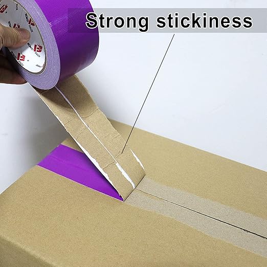 BOMEI PACK Duct Tape Heavy Duty,2 Inch x 60 Yards,Waterproof and Tear by Hand,Strong Strength,Residue Free,Flexible and All Weather-Value for Repair,Home and Professional Use (Purple)