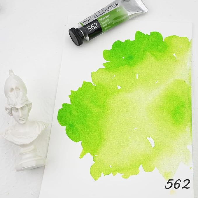 PHOENIX Professional Watercolor Paint Single Tube - 0.47 Fl Oz / 14ml - Yellow Green