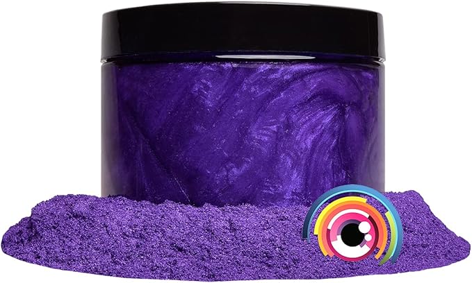 Eye Candy Pigments Premium Purple Mica Powder - Rainbow Violet (25gr) - for Epoxy, Resin, Soap, Paint, Woodworking, Acrylic Pouring, Bath Bombs, Fishing Lures - DIY Arts and Crafts Additive