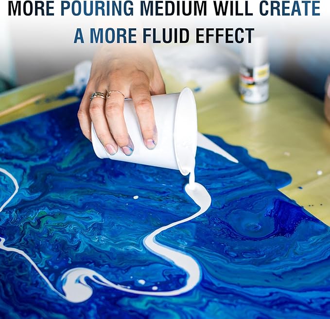 Falling in Art 67.6 Oz Pouring Medium for Acrylic Paint, Paint Thinner with High Flow Consistency