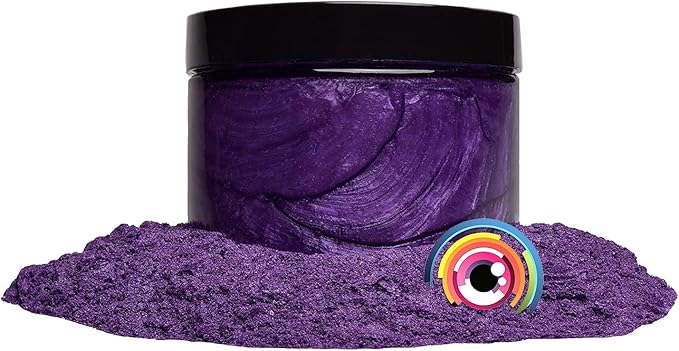Eye Candy Pigments Premium Purple Mica Powder - Kawachi Fuji (50gr) - for Epoxy, Resin, Soap, Paint, Woodworking, Acrylic Pouring, Bath Bombs, Fishing Lures - DIY Arts and Crafts Additive