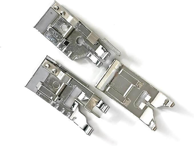 HONEYSEW 3 Pieces Stitch in Ditch Foot and 1/4 Inch Quilting Patchwork Presser Foot Set Suitable for Household Multi-Function Sewing Machines