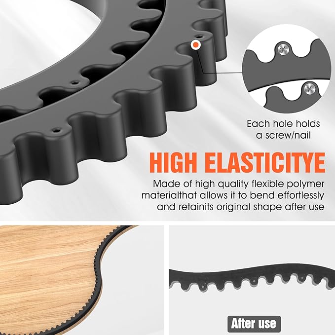 Router Templates for Woodworking,78" Plastic Woodworking Profiling Strip & Edge Guide Kit for Precision Trimming, Fits Bosch DeWalt Makita Routers, DIY Furniture Cabinet Table Edge Molding Jig (Black)