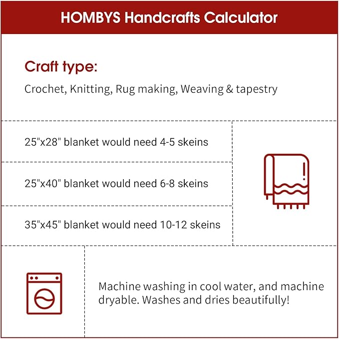 HOMBYS Red Chunky Chenille Yarn for Hand Knitting,Fluffy Soft Jumbo Yarn Crocheting,Super Bulky Big Yarn for Chunky Blanket,Large Thick Arm Knitting Yarn,8 Pack Plush Yarn