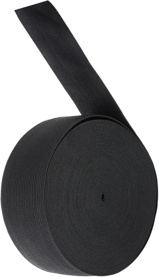 EBOOT 1 Pcs Elastic Spool (2 Inch X 11 Yard,Black)