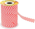 Mandala Crafts 1/2 Inch Single Fold Bias Tape for Sewing, Quilting, Piping, Hemming, Blanket & Quilt Binding – 55 Yards Candy Cane Fabric Seam Binding Tape