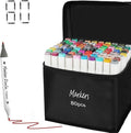 wyewye Alcohol Markers Set 80 Colors,Art Supplies Marker for Adults, Dual Tip Drawing Pens for Artists,Marker for Artists, Ideal Painting Pen for Drawing,Sketching and Designing(White)