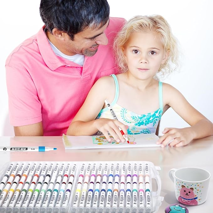 M&G 48 Colors Acrylic Markers Paint Pens Markers, Stocking Stuffers for Rock, Wood, Fabric, Glass, Canvas, Ceramic, Christmas Gifts for artists DIY Crafts Art Supplies
