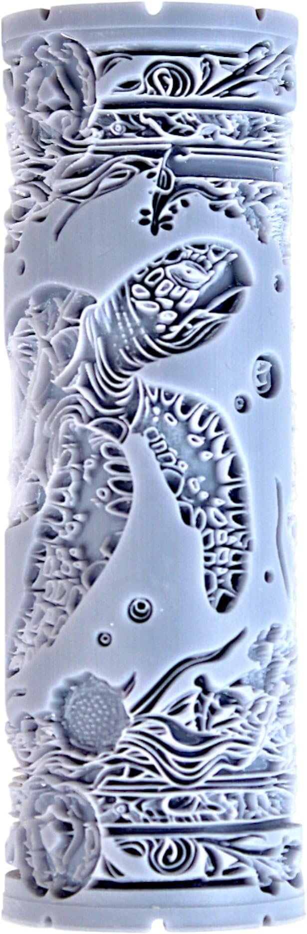 Sea Turtle Clay Texture Roller (4") - Ocean Set #01 - Embossing Pattern Roller for Polymer & Ceramic Clay, Pottery & Crafts