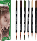 Marie's Colored Charcoal Pencils Set, 6 Colors 12 Pieces, Pastel Chalk Pencils for Drawing, Sketching, Coloring & Shading, Art Supplies for Adult Artists