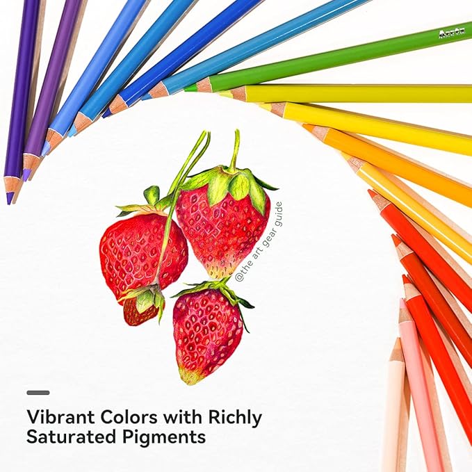 Arrtx 126 Colored Pencil Set Soft Core Coloring Pencils for Adult Color Drawing Blending Shading Sketching, Coloring Pencils Art Supplies for Artists Adults Beginners