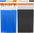 70Pcs Paint Brushes Small, Flat and Round Tip Paint Brushes for Kids Classroom Craft Nylon Hair Paint Brush for Acrylic Water Color Canvas Face Painting