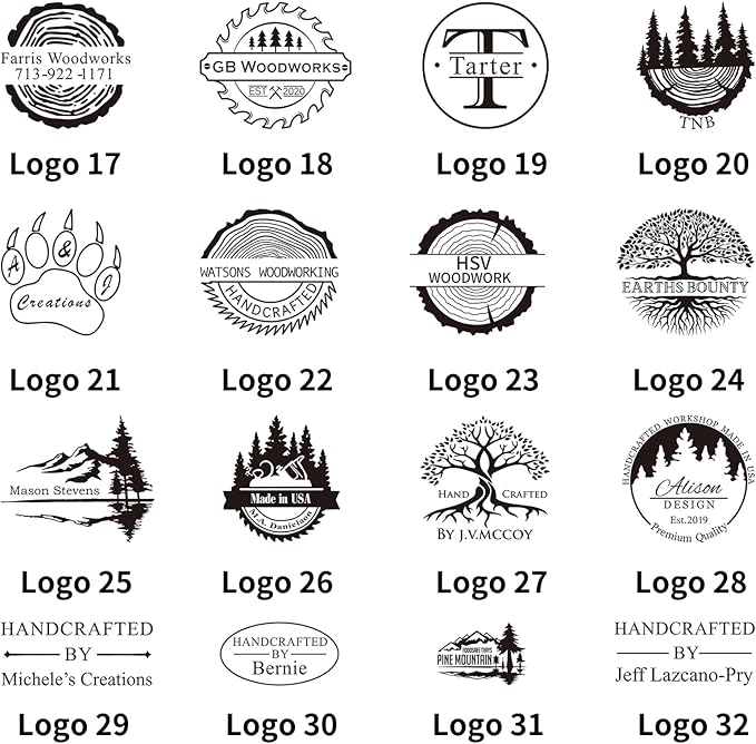 KAINSY Custom Branding Iron for Wood, Durable Personalized Logo Metal Branding Iron for Wood Burning Stamp Leather Meat, Handcrafted Design Weddings & Personalized Gifts, Flame Heated(4Inches)