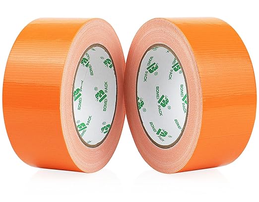 BOMEI PACK Duct Tape Orange, Heavy Duty Strong Industrial Color Duct Tape 9mil x 1.88inch x 30yds for Packing and Repairing