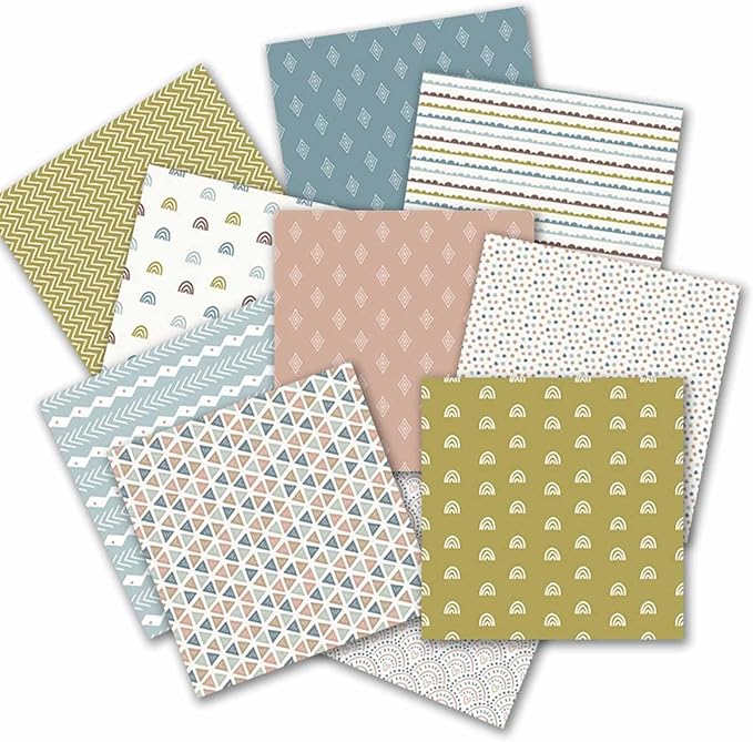 Scrapbook Paper Pads 12x12 Decorative Craft Paper, MIATTCLD 24 Sheets Double-Sided Vintage Cardstock Papers, Colored Patterned Papers Pack