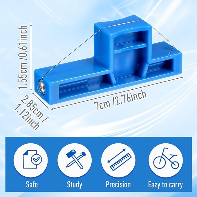 Mabor Angle Clay Wire Cutter Small Steel Wire Bevel Cutting Tool Flexible Pottery Angle Clay Trimming Tools Pottery Cutter Tool for Ceramic Sculpting 2.7 x 1.1 Inch