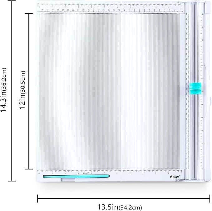 Ecraft Paper trimmer Scoring Board: 12 x12 inch craft paper cutter - folding & Scorer for cover of book & Gift box and Photo etc