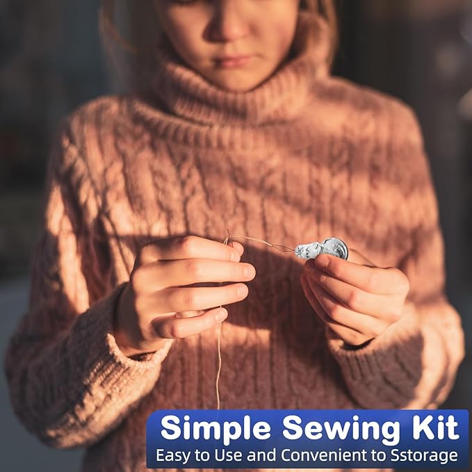 Yuxung 200 Pcs Mini Travel Sewing Kits Bulk Small Emergency Repair Kit with Needles Buttons Threader Thread Safety Pins for Home Wedding Hotel Necessities Tools Essentials Gift
