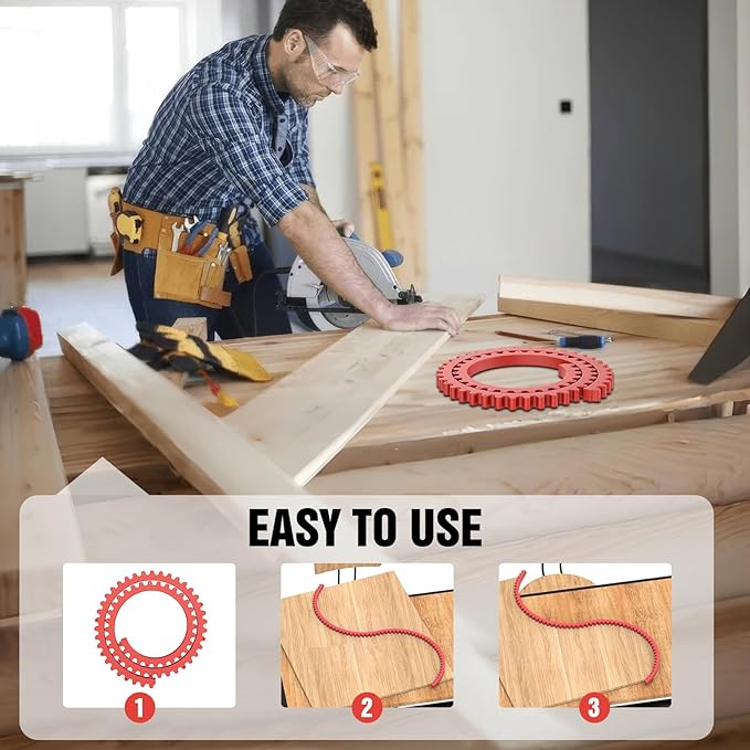 Router Templates for Woodworking, 78" Plastic Woodworking Profiling Strip & Edge Guide Kit for Precision Trimming, Fits Bosch DeWalt Makita Routers, DIY Furniture Cabinet Table Edge Molding Jig (Red)