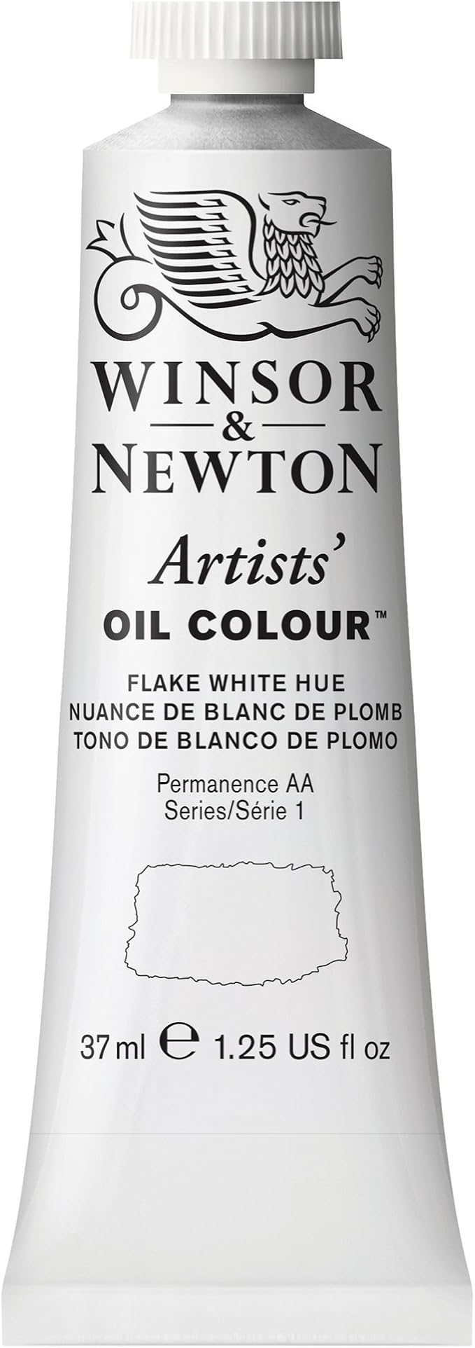 Winsor & Newton Artists' Oil Color, 37ml (1.25 oz) Tube, Flake White Hue