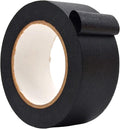 WOD MTC5 Colored Masking Tape, Black, 2 inch x 60 yds. Colorful Teacher Painters Tape for Fun DIY Art & Crafts, Lab Labeling, Writable & Classroom Decorations