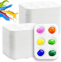 100PCS Paint Tray Palettes Plastic Paint Pallets Watercolor Palette Painting Tray for Painting Party, DIY Craft and Art Painting