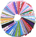 Colored Craft Felt Fabric Patchwork Cotton Sheets 50 Pieces 20 x 20cm,Assorted Color Stiff Sewing Material Squares Nonwoven Patchwork Sewing DIY Craft Polyester Patterned Felt Fabric Sheets