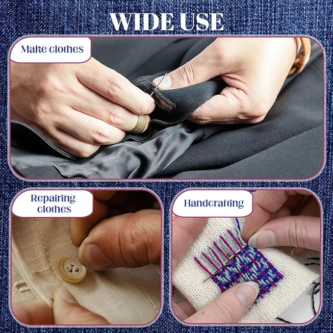 37PCS Sewing Tool Set, 2025 New Portable Needles Thread Repair Tools, Multi-Purpose Needle and Thread Kit, DIY Hand Made Craft Set, Sewing Working Kit for Beginners (2 Set)