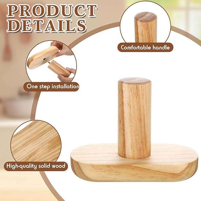 4 Pack Pottery Molds Plaster Molds Wood Pottery Tools with Handle for Ceramic Top Forms DIY Bowls Plate Dish Slump Press Art Making(Oval,12x6'' 10x5'' 8x4'' 6x3'' Thickness 1'')