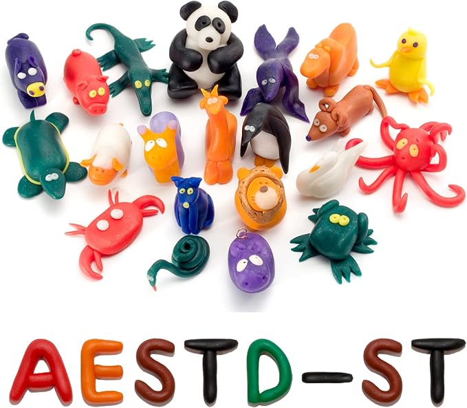 Polymer Clay 52 Colors, Modeling Clay for Kids, Non-Sticky Oven Bake Clay with Sculpting Tools and Accessories, Halloween Christmas Gift for Children and Artists