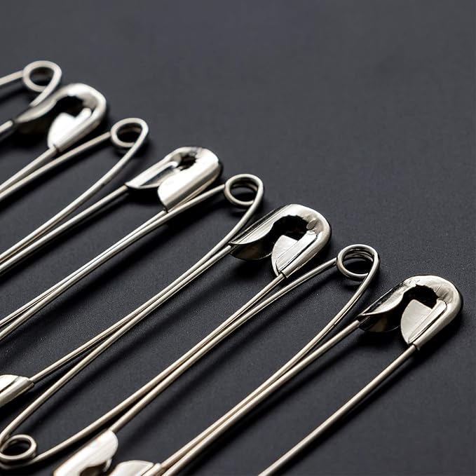 500 Pcs ZIPCCI 1.5 inch Safety Pins,Small Safety Pins for Home Office Use DIY Crafts Jewelry Making