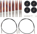 Knit Picks Options 2-3/4" Short Tip Interchangeable Wood Knitting Needle Set (Radiant)