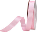 YAMA Light Pink Double Face Satin Ribbon 5/8 Inch 25 Yards Baby Pink Ribbon for Gift Package Wrapping,Floral Design,Hair Bow Clip Making,Crafting,Sewing,Wedding Decor