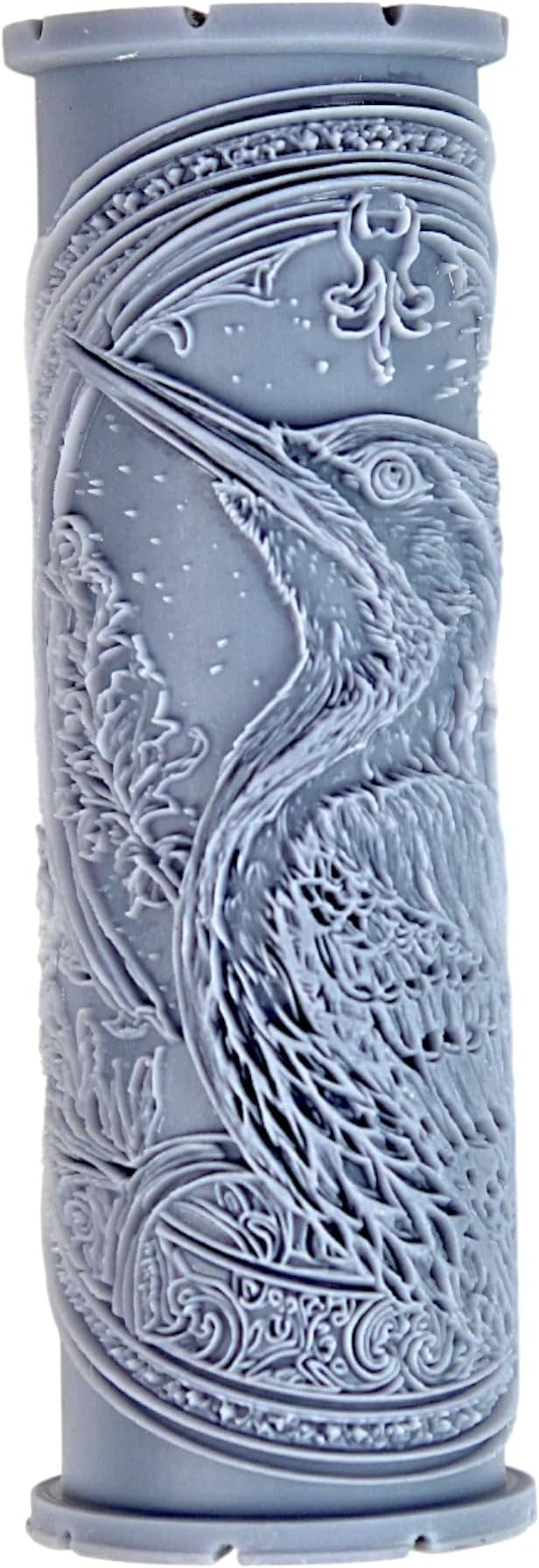 Woodpecker Clay Texture Roller (4") - Bird Set #02 - Embossing Pattern Roller for Polymer & Ceramic Clay, Pottery & Crafts