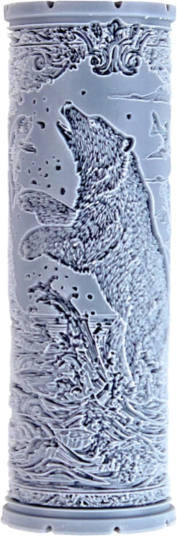 Bear Clay Texture Roller (4") - Freshwater Set #01 - Embossing Pattern Roller for Polymer & Ceramic Clay, Pottery & Crafts