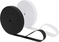 Mandala Crafts 0.5 Inch Elastic Silicone Gripper Tape for Clothing - 20 Yds Dotted Non Slip Elastic Band for Sewing - Black and White Silicone Flat Fabric Stretchy Ribbon Straps