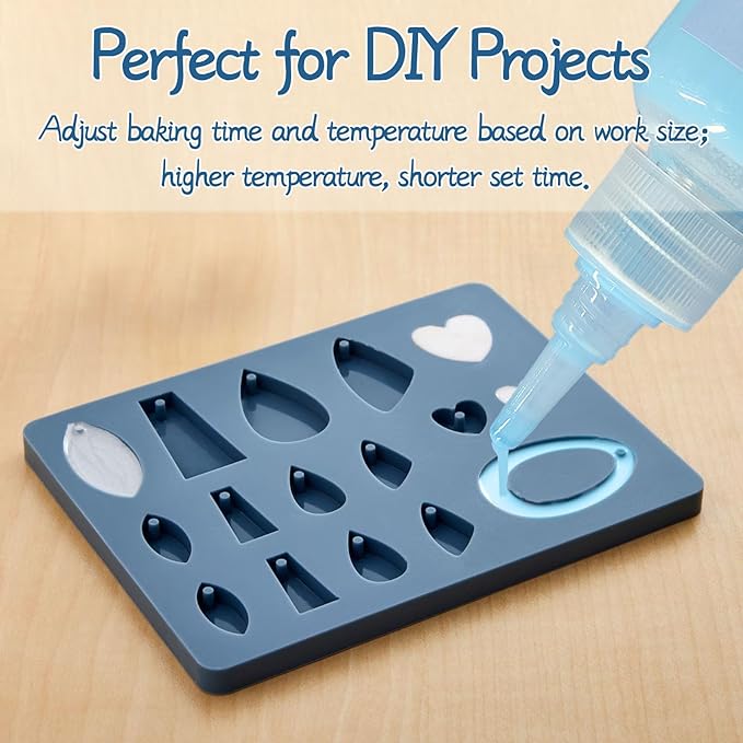 DINGSEN Liquid Polymer Clay 4.2oz, Light Blue Liquid Clay for Polymer Clay Oven-Bake, for DIY Enthusiasts, Easy to Shape & Multi-Mold Compatible