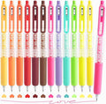 Gel Pens For Coloring, 12 Colors Retractable Colored Pens for Black Paper & White Paper, 0.7mm Fine Point Colorful Pens for Coloring, Writing, Drawing, Journaling, Note Taking, Office, Home